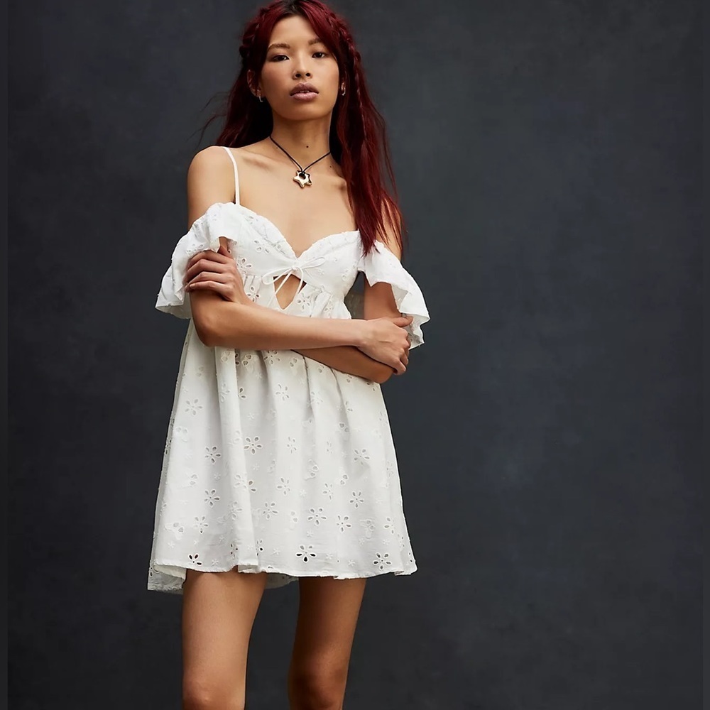 NWT For Love & Lemons Weston Mini Dress by Free People - Picture 1 of 3